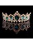 Altın Yeşil Tarak Barok Taç Kırmızı Mavi Yeşil Kristal Gelin Tiaras Taç Vintage Altın Saç Aksesuarları Düğün Rhinestone Diadem Pageant Taçlar (Yurt Dışından) 2