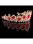 Altın Yeşil Tarak Barok Taç Kırmızı Mavi Yeşil Kristal Gelin Tiaras Taç Vintage Altın Saç Aksesuarları Düğün Rhinestone Diadem Pageant Taçlar (Yurt Dışından) 5