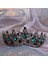 Büyük Kırmızı Barok Bronz Siyah Yeşil Kristal Gelin Tiaras Taç Gelinler Için Vintage Rhinestone Diadem Saç Bantları Düğün Saç Aksesuarları (Yurt Dışından) 3