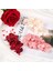 Beyaz 2 Moda Romantik Gelin Çiçek Saç Tokası Kırmızı Pembe Nedime Kristal Saç Tokası Firkete Tarak Zarif Saç Takı Aksesuarları (Yurt Dışından) 4
