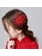 D 1 Adet Kırmızı Inci Kristal Kadın Saç Tarakları Headdress Gelin Tiaras Başlığı Saç Takı Düğün Gelin Saç Aksesuarları Forseven (Yurt Dışından) 4