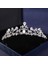 Mor Gümüş Renk Kristal Taçlar ve Tiaras Barok Vintage Taç Tiara Kadınlar Için Gelin Pageant Balo Diadem Düğün Saç Aksesuarları (Yurt Dışından) 1