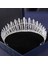 Mor Gümüş Renk Kristal Taçlar ve Tiaras Barok Vintage Taç Tiara Kadınlar Için Gelin Pageant Balo Diadem Düğün Saç Aksesuarları (Yurt Dışından) 3