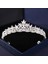 Mor Gümüş Renk Kristal Taçlar ve Tiaras Barok Vintage Taç Tiara Kadınlar Için Gelin Pageant Balo Diadem Düğün Saç Aksesuarları (Yurt Dışından) 5