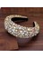 Yeşil Boho Muhteşem Tam Diamante Yastıklı Barok Bantlar Kadınlar Için Lüks Kristal Hairbands Rhinestone Tiara Bling Saç Aksesuarları (Yurt Dışından) 3