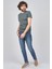 T-Shirt W23594 V Yaka Düz Ribana 2