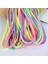 Hafif Karışım Stili 5mm Gökkuşağı Renkleri Kordon Halat 7 Strand Paraşüt Kordon Halat Tırmanma Kamp Survival Ekipmanları Paracord Bilezik Bungee Kordon (Yurt Dışından) 2
