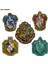 No.1 Tarzı Işlemeli Gryffindor Hufflepuff Ravenclaw Slytherin Crest Logo Yamaları Kanca Geri Moral Askeri Rozet Raptiye (Yurt Dışından) 2