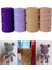 Derin Mor Tarzı % Pamuk Kordon Renkli Kordon Halat Bej Bükülmüş Dıy Craft Makrome Dize Ev Tekstili Düğün Dekoratif Tedarik 110 Yards (Yurt Dışından) 3