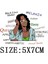 C-050-2 Stili Moda Afrika Bayan Termal Demir-On Isı Transferi Etiket Siyah Kadın T-Shirt Hoodies Giysiler Için Yamalar Aplike Dekorasyon (Yurt Dışından) 1