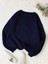 Kadın Basic 0 Sıfır Yaka Baskısız Düz Oversize Salaş Bol Kesim Polar Sweatshirt 1