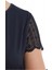 BLACKSPADE-51302-KADIN Dantel Kısa Kollu Pijama Takımı-Siyah 5