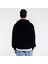 Friday Offset Neil Erkek Siyah Ekstra Oversize Kapüşonlu Sweatshirt Hoodie - 3 Iplik 2