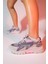 Duja Gri Pembe Multi Fileli Kadın Kalın Taban Spor Sneakers 1
