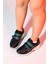 Berge Siyah Multi Kadın Cırtlı Dolgu Taban Spor Sneakers 3