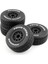 4 Adet 112MM 1/10 Kısa Kulvar Kamyon Lastiği Lastikleri Tekerlek 12MM Hex ile Slash Arrma Senton Vkar 10SC Rc Araba (Yurt Dışından) 3