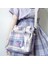 Süslemeler Olmadan Ekose Sevimli Crossbody Kız Japon Okul Kadını Omuz Anime Rozeti Aksesuarları Tote Kawaii H221 Çanta (Yurt Dışından) 3