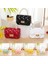 12X5X Kadın Mini Küçük Kare Omuz Messenger Taşınabilir Zincir Kız Pvc Jöle Inci Crossbody Rhombu Çanta (Yurt Dışından) 3