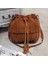 Retro Faux Süet Fringe Kadın Haberci Tote Püskül Omuz Crossbody Fesmall Na Çanta (Yurt Dışından) 2