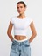 30528 Dilvin Crop Top Pamuk ve Modal Karışımlı 1