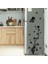 MS4185-ZC Stili 30*90 cm Siyah Çiçek Kelebek Duvar Çıkartmaları Buzdolabı Arka Duvar Oturma Odası Yatak Odası Restoran Dekoratif Duvar Pvc Duvar Çıkartmaları (Yurt Dışından) 3