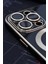 iPhone 14 Pro Uyumlu Magsafe Özellikli Lens Korumalı Lazerli Renkli Kılıf Siyah 3