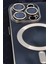 iPhone 14 Pro Uyumlu Magsafe Özellikli Lens Korumalı Lazerli Renkli Kılıf Siyah 4
