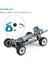 Rc Araba Motor Montajı Tutucu Motor Dişli ile Wltoys 144001 124019 124018 Rc Yedek Parça Yükseltme Aksesuarları, Mavi (Yurt Dışından) 4