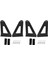 4x Üst Ön Cam Çatı 52 Inç Kavisli LED Işık Çubuğu Montaj Braketleri Kiti 2004-2014 Için (Yurt Dışından) 1