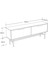 4014 Blanco 138 cm (Metal Ayaklı) Tv Ünitesi Sepet Yunus 5