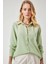 Kadın Çağla Yeşil Yumuşak Dokulu Basic Gömlek HZL24W-BD1202091 1