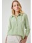 Kadın Çağla Yeşil Yumuşak Dokulu Basic Gömlek HZL24W-BD1202091 3