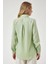 Kadın Çağla Yeşil Yumuşak Dokulu Basic Gömlek HZL24W-BD1202091 5