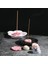 Pembe Kiraz Çiçeği Stili Seramik Tütsü Çubuğu Japon Tarzı Kiraz Çiçeği Bakla Tütsü Tutucu Chopstick Dinlenme Küçük Süsleme (Yurt Dışından) 2