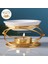 Altın Tarzı Metal Oil Burner Wax Melt Ceramic Candle Holder Aroma Oil Warmer Spa Yoga Room Meditation Home Decoration Essential Oil Burner (Yurt Dışından) 2