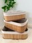 Home Naturel 3'lü Set Bambu Düzenleyici Organizer Sepet 1