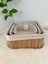 Home Naturel 3'lü Set Bambu Kare Düzenleyici Organizer Sepet 4