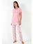 Regular Fit Bisiklet Yaka Kısa Kollu Pijama Takım Bayan Pijama Takımı 6097310 3