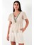 Pamuklu Regular Fit Nakış Işlemeli Püsküllü Bluz Kadın Bluz 611BZ0282 5