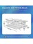 Gui Xulian 5.5l Hava Fritözü Için Hava Fritöz Rafı, 2 Katmanlı Hava Fritöz Izgarası/raf/kurutucu Rafı Kare, Hava Fritöz Aksesuarları (Yurt Dışından) 3