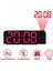 Gui Xulian 180° Dönüşlü Projeksiyon Çalar Saat 12/24H LED Dijital Saat USB Şarjlı Tavan Projektörü Çalar Saat (Kırmızı) (Yurt Dışından) 5