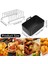 Ninja Çift Hava Fritöz Için Hava Fritöz Aksesuarları, 3.7qt-4.2qt Için Barbekü Şişleri Tost Ekmeği Rafı ile Vapur Rafı (Yurt Dışından) 3