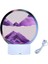 LED Rgb Kum Manzara Lambası Hareketli Kum Sanatı Gece Lambası 7 Renk Kum Saati Işık 3D Ekran Dekorasyon Mor (Yurt Dışından) 1