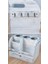 Rustik Ahşap Saç Kurutma Makinesi Tutucu Banyo Tezgahı, Vanity Box Banyo Tepsileri Kozmetik Organizatör, Saç Aletleri Malzemeleri (Yurt Dışından) 4