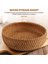 El Yapımı Sonbahar Rattan Dokuma Yuvarlak Depolama Sepeti Meyve Tabağı Rattan Ekmek Sepeti Mutfak Gıda Piknik Ekmek Mini Konteyner (Yurt Dışından) 4