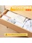Çekmece Bölücüler Organizatör 4 Paket, 6 Uçlu Ayarlanabilir Ayırıcılar 4 Inç Yükseklik, Yatak Odası Için 11-17 Inç Arası Genişletilebilir (Yurt Dışından) 4
