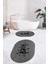 Dijital Baskılı Yıkanabilir Bath Yazılı Ikili Oval Banyo Halısı Paspas, Klozet-09-Gri, 3