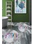 Dijital Baskılı Yıkanabilir Renkli Etnik Yaprak Desen Ikili Banyo Halısı Yuvarlak, Klozet-25-Gri, 5