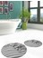 3D Dijital Baskılı Yıkanabilir Modern Ikili Banyo Halısı Paspas Yuvarlak, Klozet-48-Gri, 5