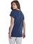 BLACKSPADE-60400-KADIN Kısa Kollu V Yaka T-Shirt-Lacivert 5